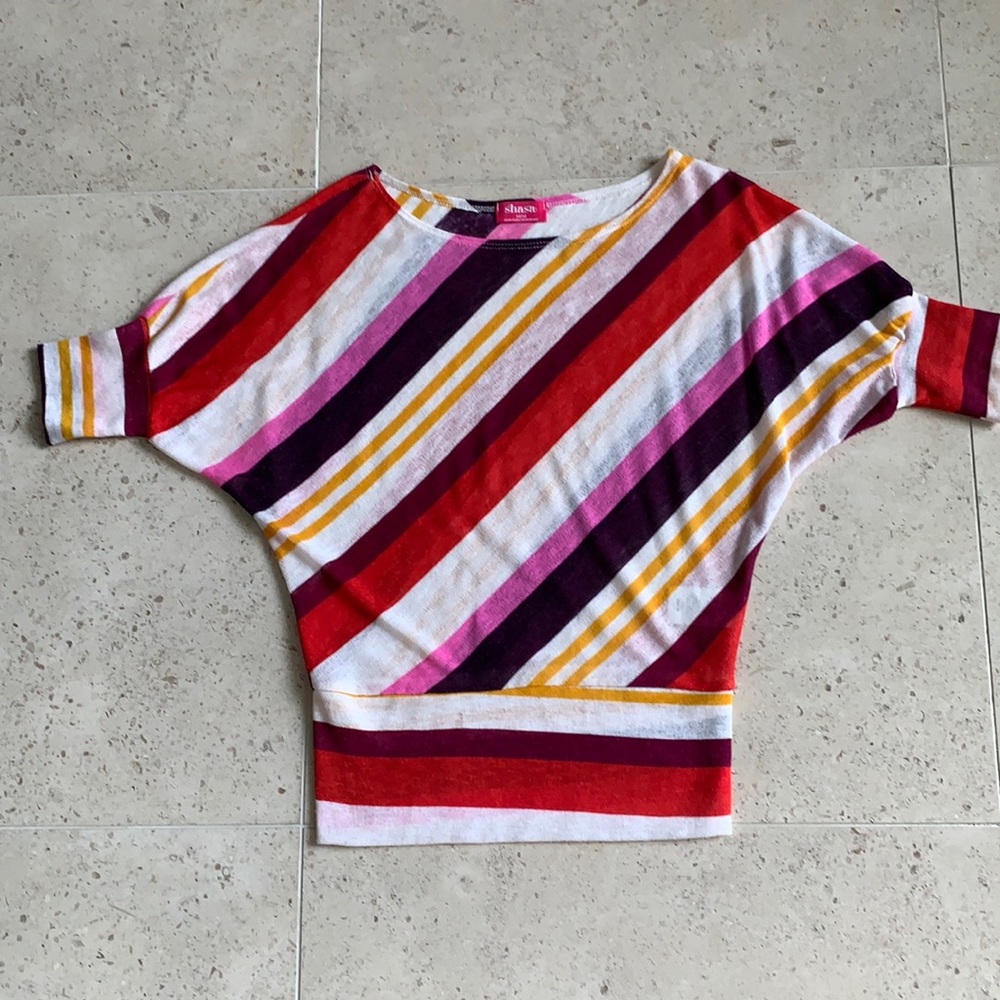 Vintage 80s Hippie Bohemian Top blouse Size Medium